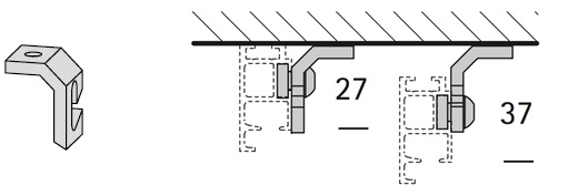 Interstil 36615 Deckenträger Sphäre Schattenfuge einstellbar